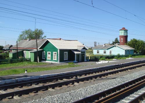 Транссиб, станция Тебисская Автор GorKroko (photo by panoramio.com)
